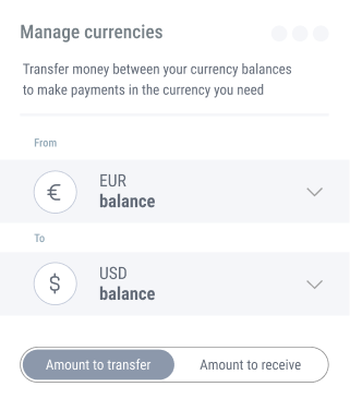Business - move in a multicurrency world Currencies exchange