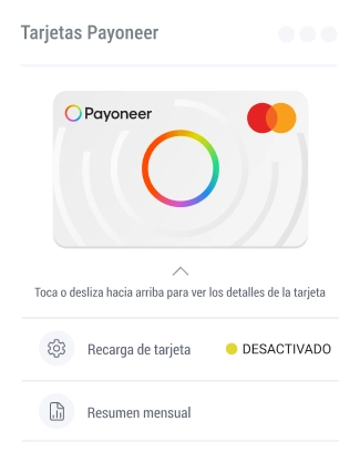 La cuenta Payoneer - pay your way card es pay your way card es